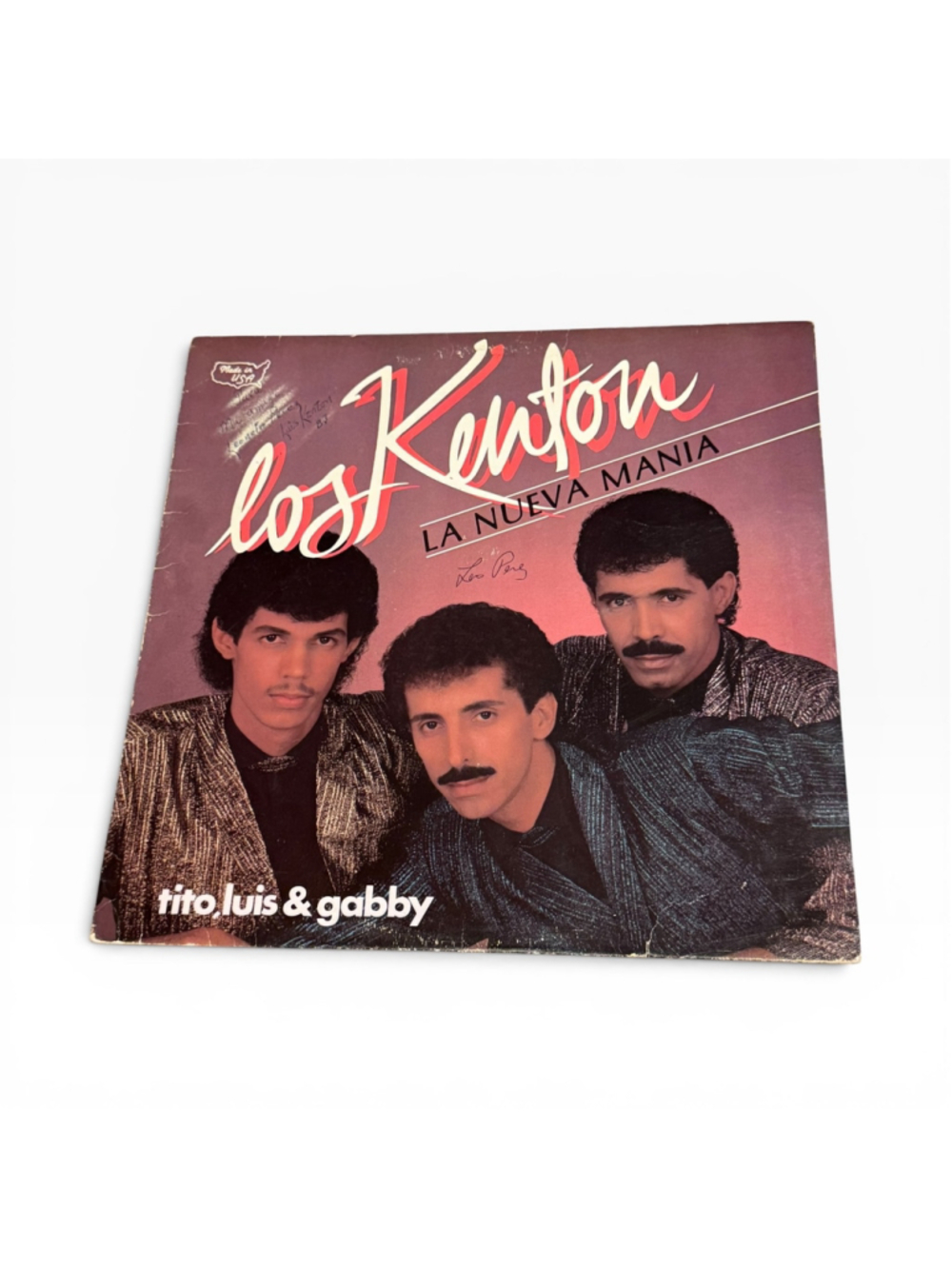 Autographed Signed 1987 Los Kenton La Nueva Mania Vinyl Record Album Case Only